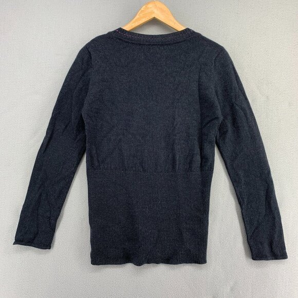 Maniqui Wool & Baby Alpaca Lux Knit Sweater Womens Small/Medium V-Neck Pullover - Picture 2 of 12